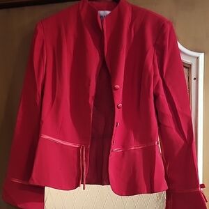 Danny & Nicole Vibrant Red Blazer